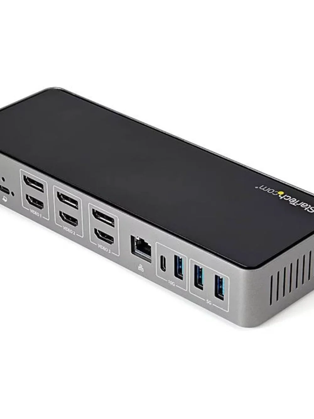 StarTech Hybrid USB-C USB-A Universal Triple Monitor Laptop Docking Station